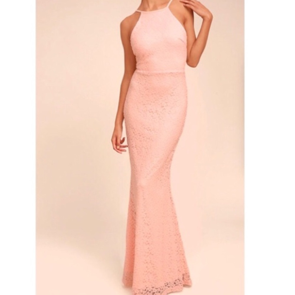 Lulus pink maxi dress